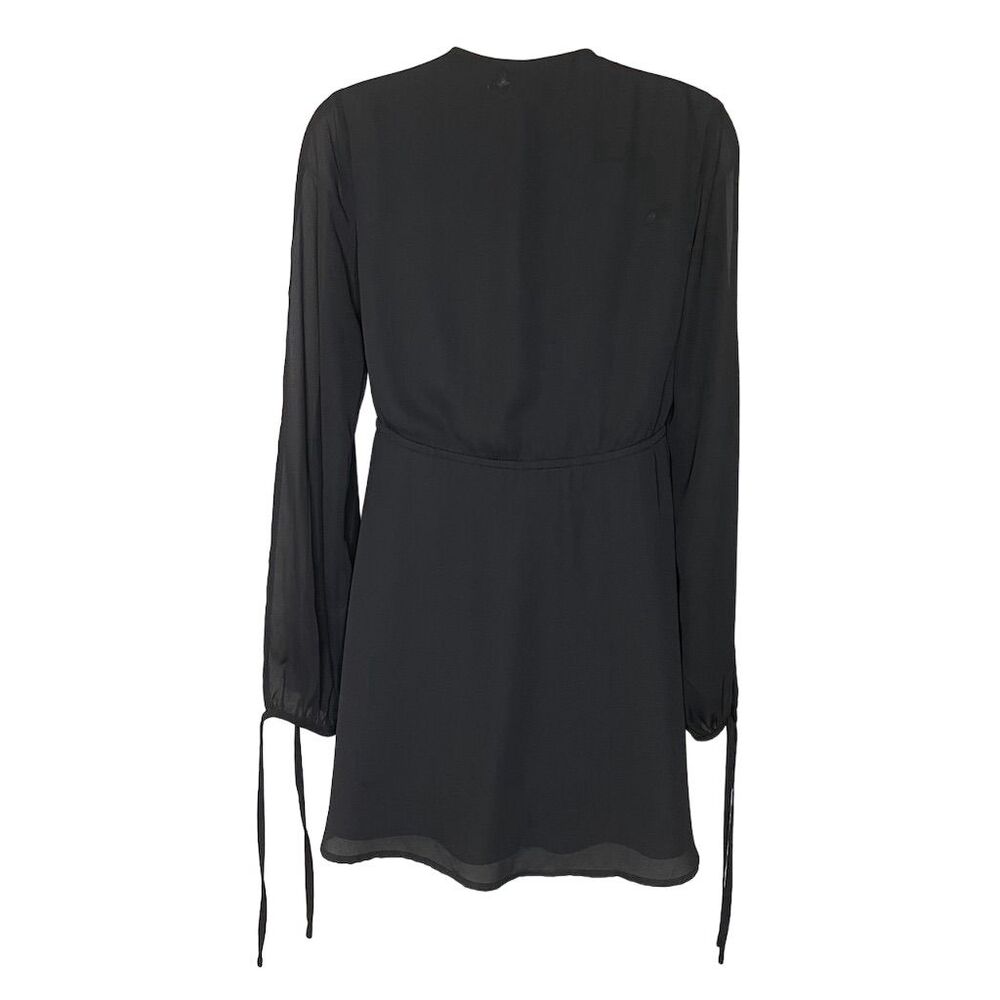 TOBI Women's Black Long Sleeve V-Neck Dress Size S Elegant Short - Picture 3 of 9